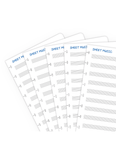 Set Extra Seiten - Notenblätter