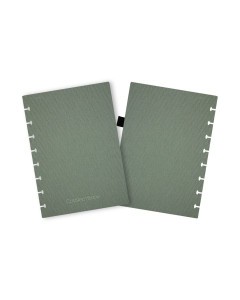 Correctbook losse omslag - A5 Linnen Hardcover Olive Green | met penlus