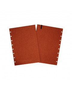 Correctbook losse omslag A5 Linnen Hardcover Rusty Red