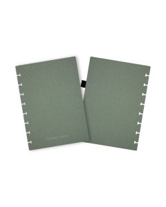 Couverture amovible Correctbook A5 Lin Hardcover Olive Green