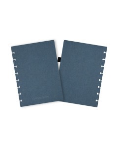 Couverture amovible Correctbook A5 Lin Hardcover Steel Blue