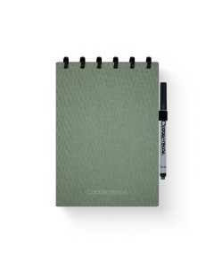 Correctbook Leinen Hardcover A5 Top Binding Olive Green