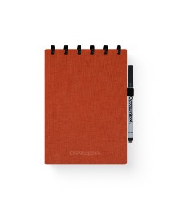 Correctbook Linen Hardcover A5 Top Binding Rusty Red