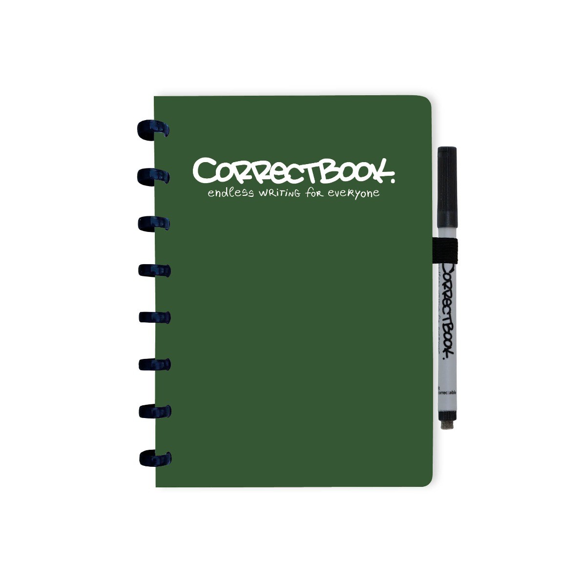 Correctbook A5 Original Forest Green blanco - Uitwisbaar / Herschrijfbaar Notitieboek