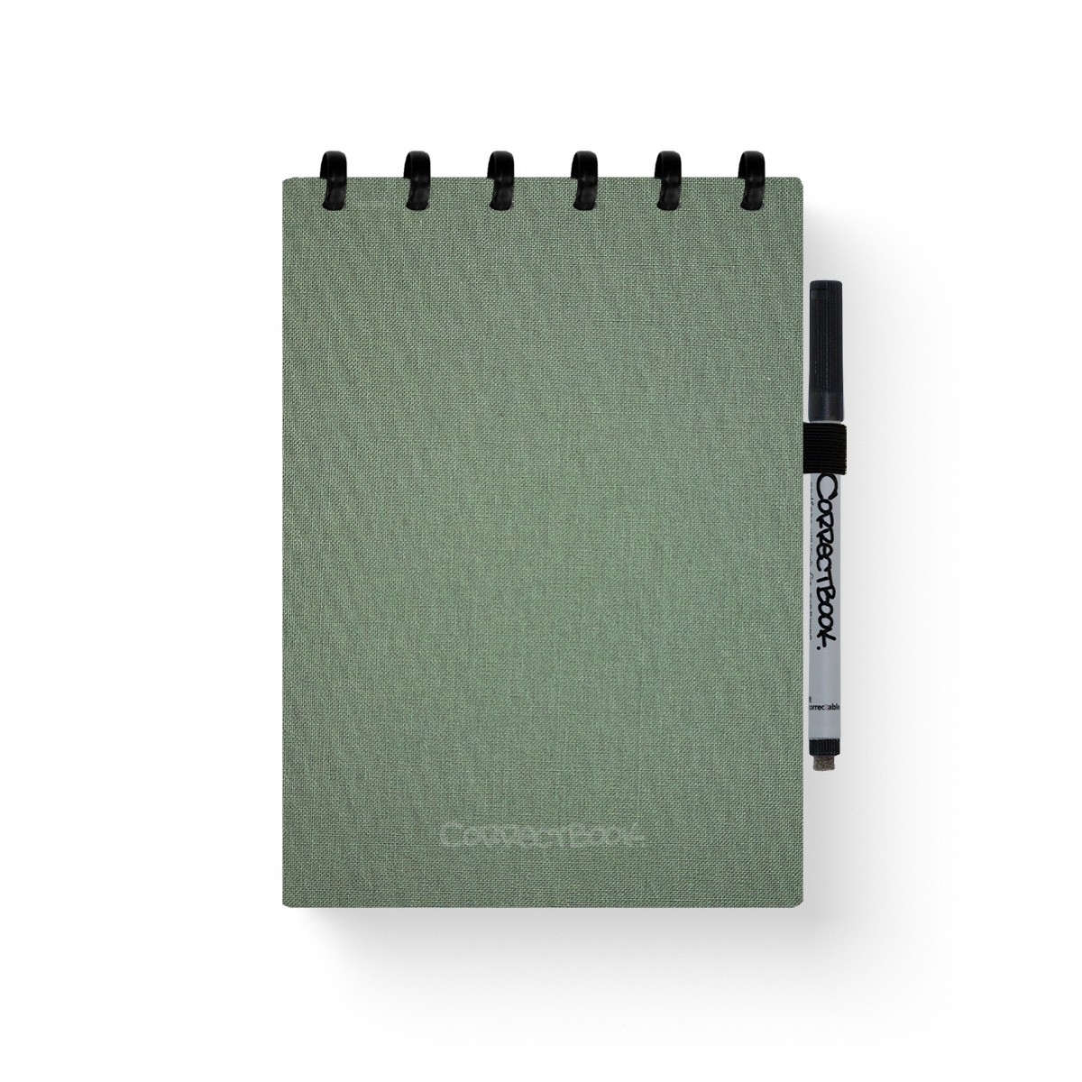 Correctbook Linnen Hardcover A5 Top Binding Olive Green