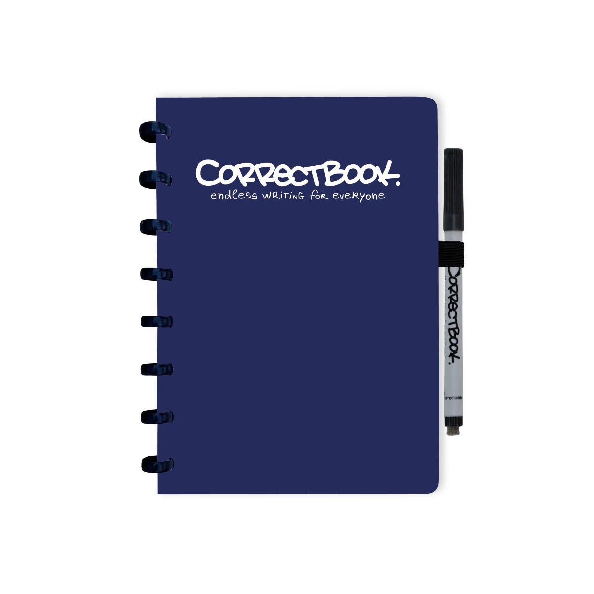 Correctbook Original A5 Midnight Blue Gelinieerd - Uitwisbaar / Herschrijfbaar Notitieboek