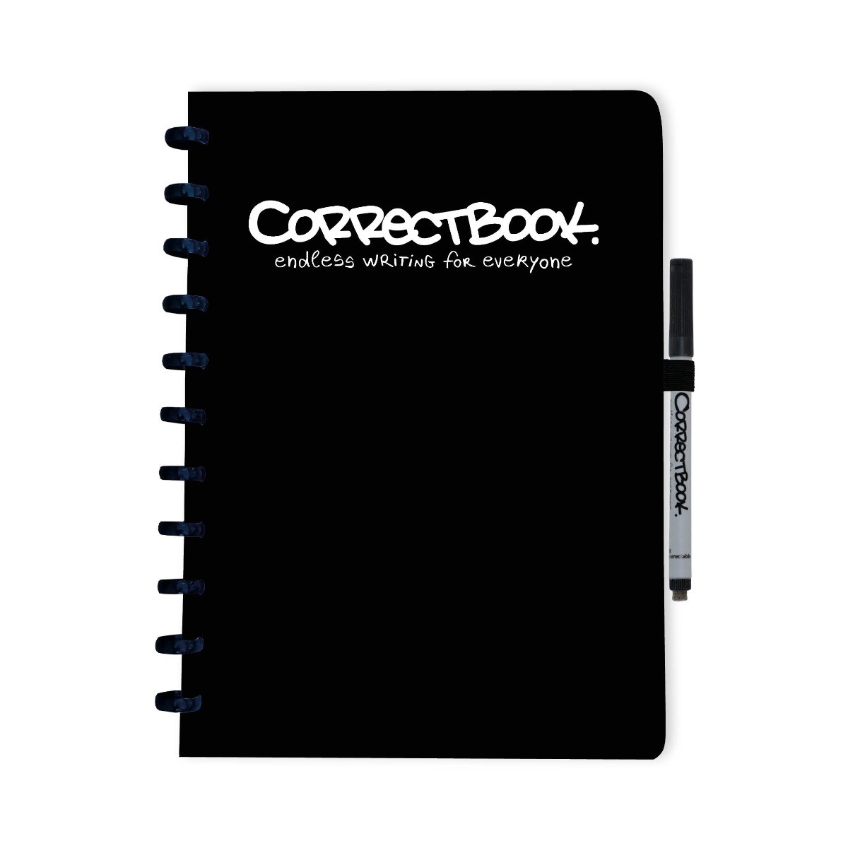 Correctbook Original A4 Ink Black - Blanco - Uitwisbaar / Herschrijfbaar Notitieboek