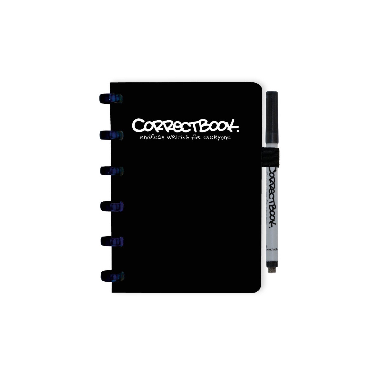 Correctbook Original Ink Black A6 - blanco - Uitwisbaar / Herschrijfbaar Notitieboek