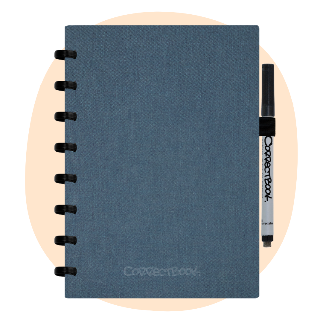 Correctbook Linnen Hardcover Steel Blue A5