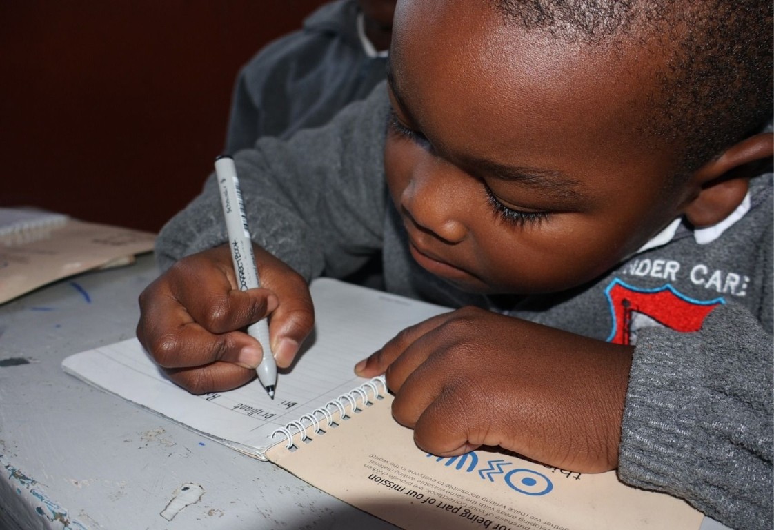 Correctbook op school in Afrika