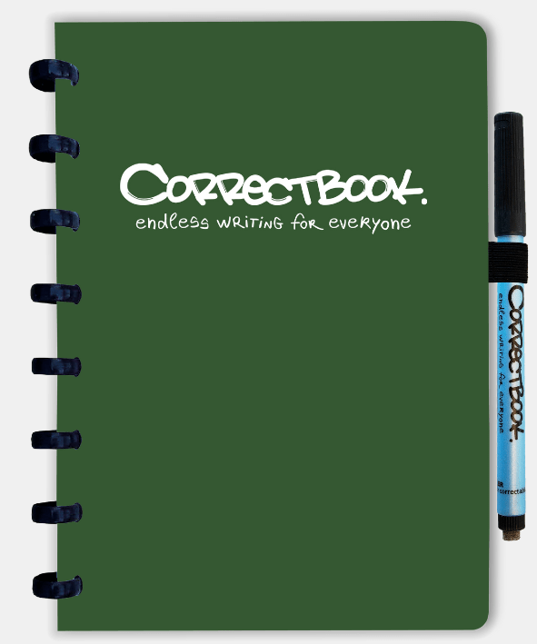 Agenda Correctbook A5 Forest Green réutilisable